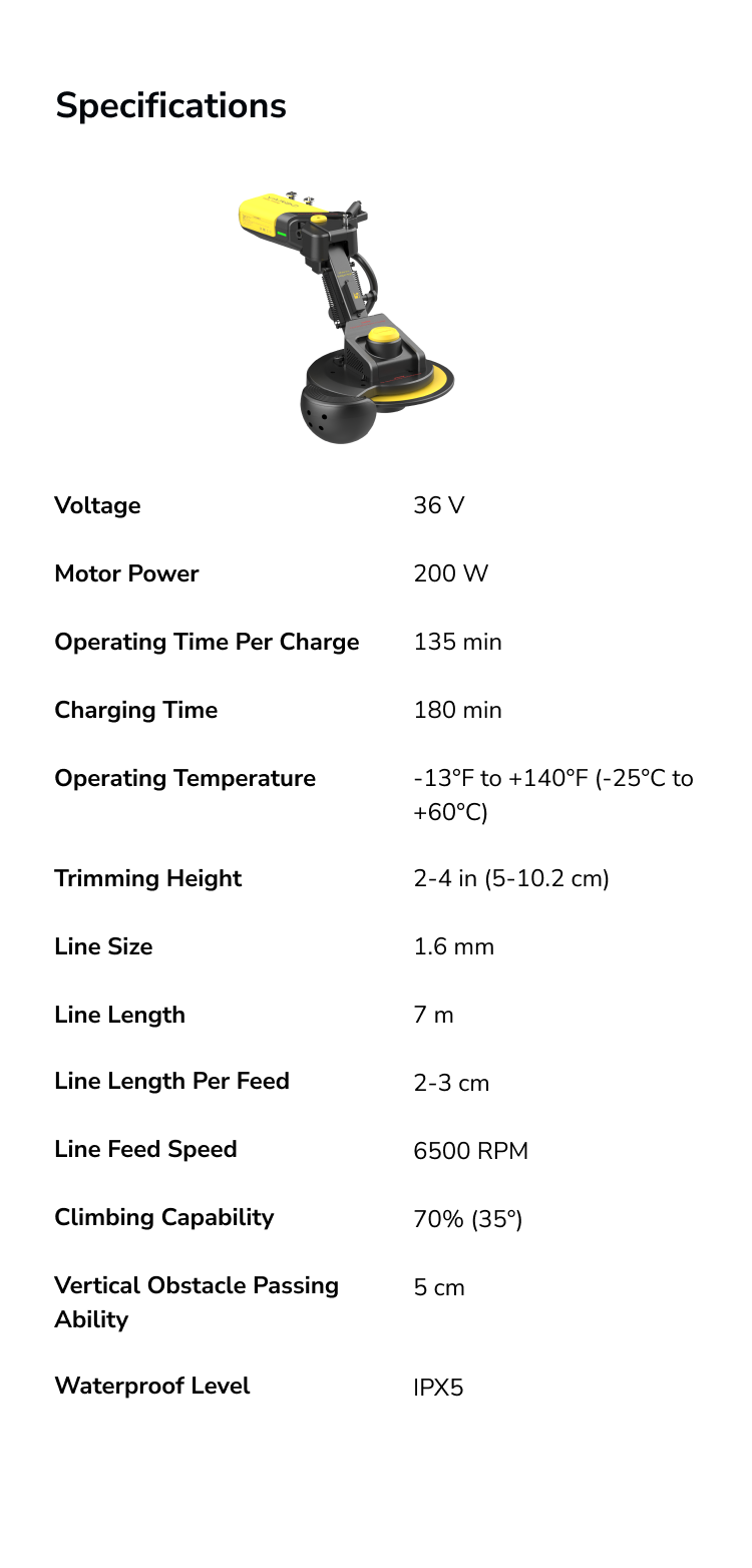 Specifications